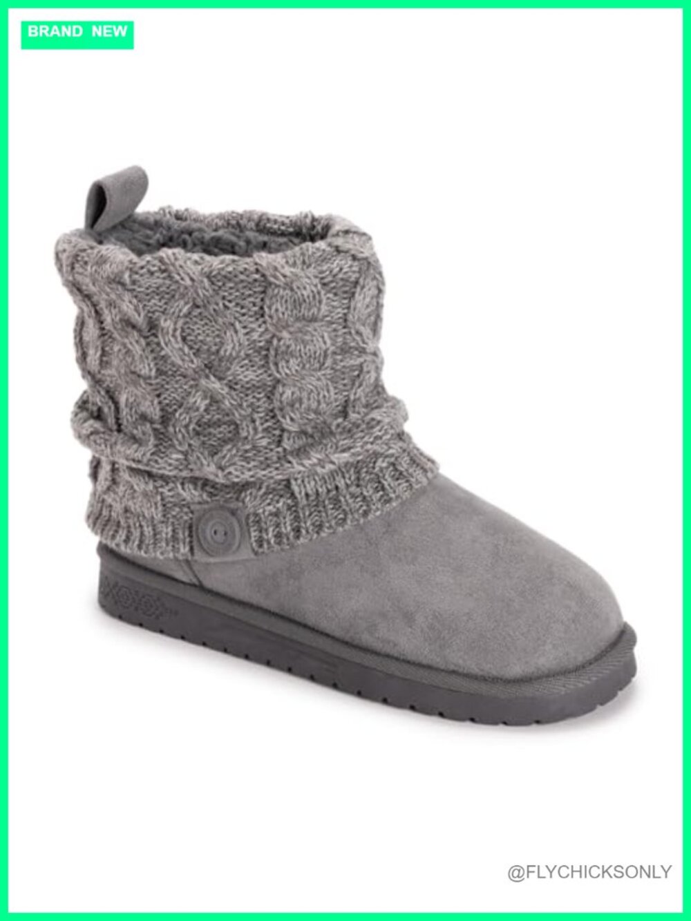 Faux Suede Ankle Boot Platform Round Toe Pull On Winter
